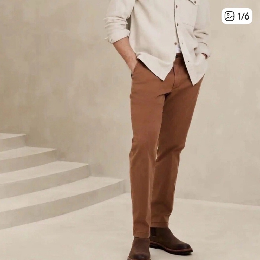 NWT Banana Republic Men’s Lived In Chino Pants 31x32